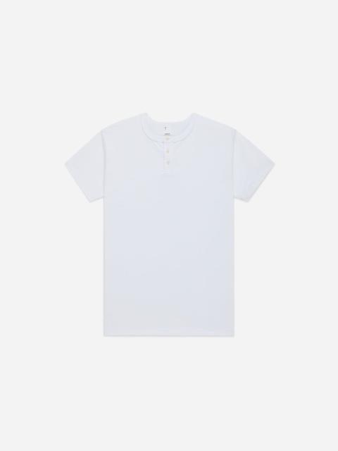 3sixteen Short Sleeve Henley - White