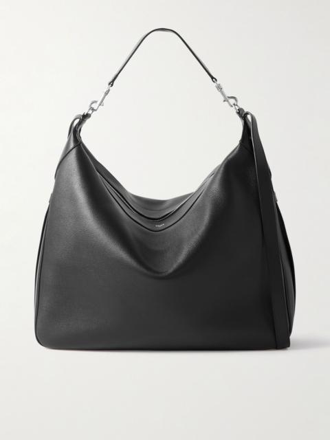 CELINE Romy Weekend Full-Grain Leather Messenger Bag Black