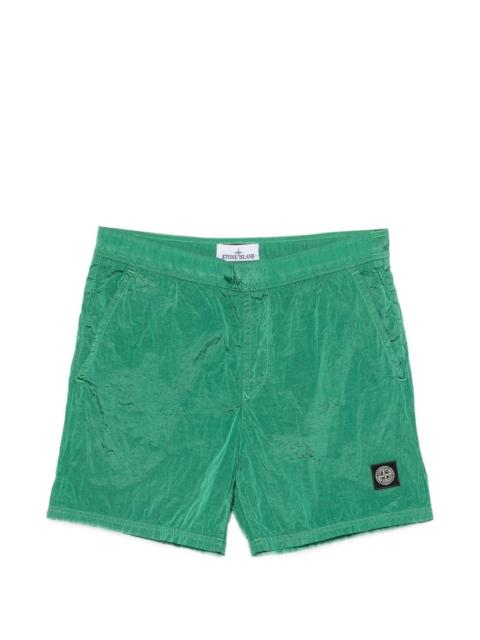 Stone Island logo patch swim shorts