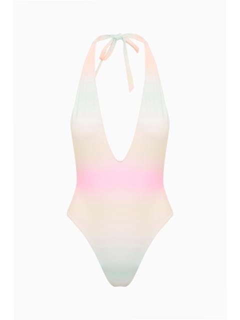 LoveShackFancy Meegan Ombre One-Piece Swimsuit