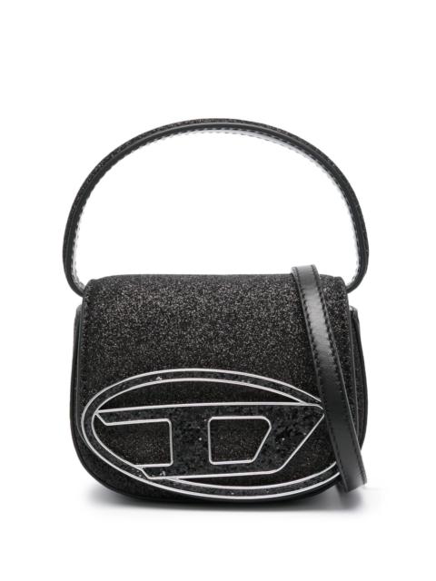 Black 1DR Glitter Detailed Mini Tote Bag