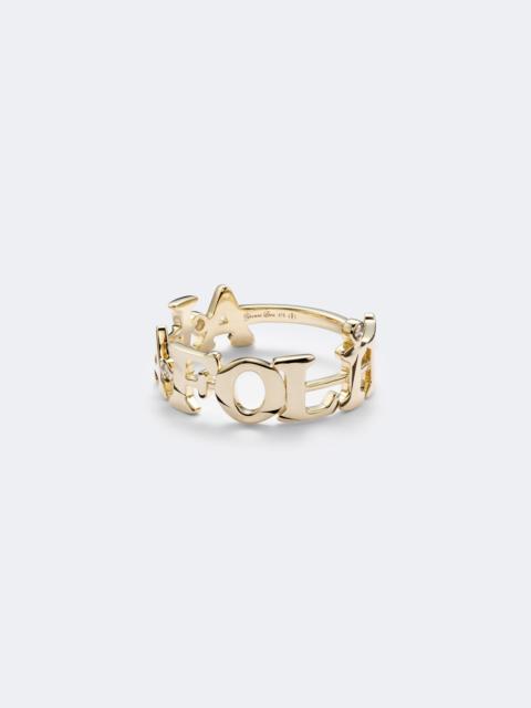 Yvonne Léon À La Folie 9kt gold ring with diamonds
