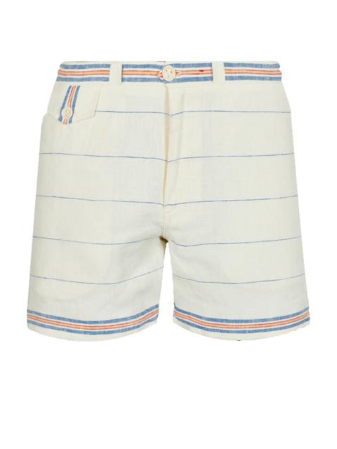Vilebrequin Men 1972 Stripes Linen Bermuda Shorts