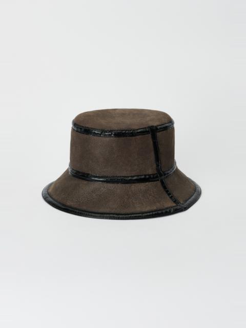 Our Legacy Bucket Hat Brown Shearling