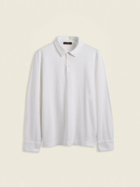 SLOWEAR Interlock cotton polo shirt