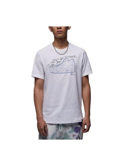 Air Jordan Sneaker T-Shirt 'White' FN3715-100