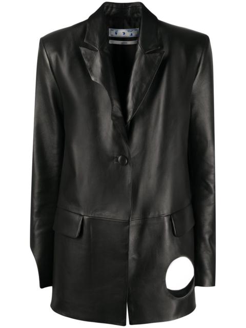Off-White circle cut-out blazer