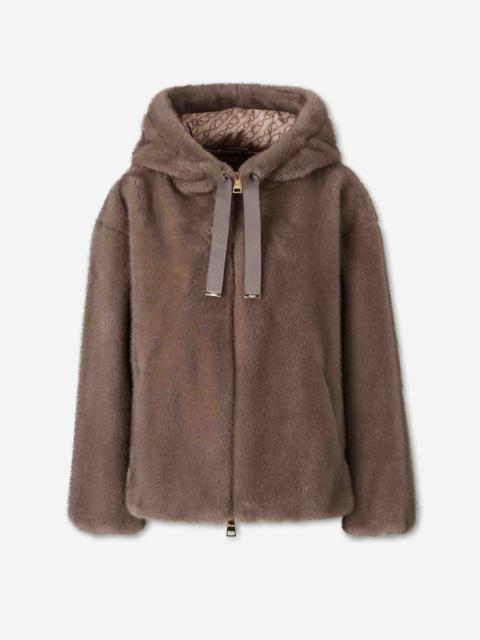 Herno HOODED JACKET WITH FUR