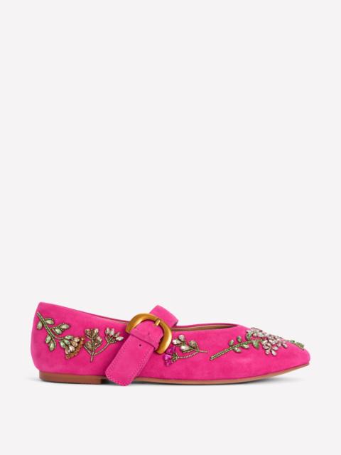 BODEN Kylie Flat Buckle Mary Janes-Embellished Pink