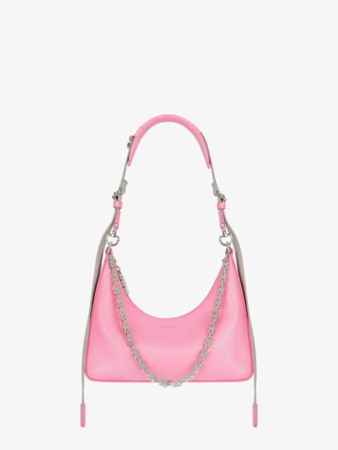 Givenchy SMALL MOON CUT OUT BAG IN LEATHER WITH SPORTY STRAP