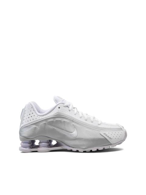 Shox R4 "White/Metallic Platinum" sneakers