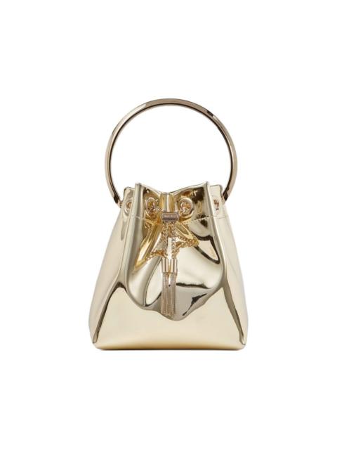 JIMMY CHOO Bon Bon metal-handle tassel-detail mini bag