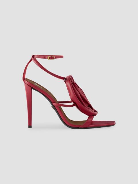 Giuseppe Zanotti Women's 105MM Appliqué Leather Sandals - Passion Red