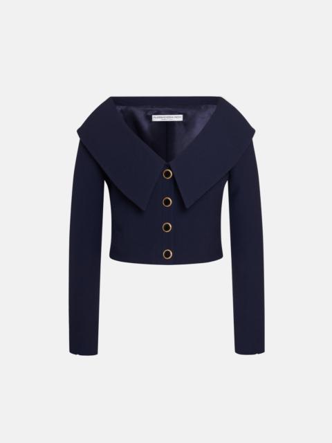 Alessandra Rich WOOL OFF THE SHOULDER JACKET
