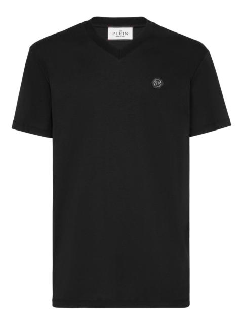 PHILIPP PLEIN V-neck logo T-shirt