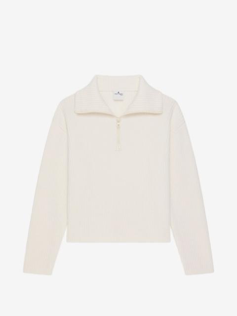 courrèges ribbed-knit wool sweater