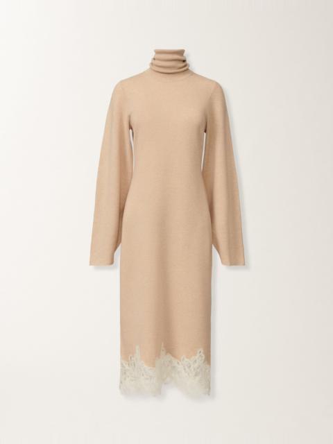 FABIANA FILIPPI Platinum dress with macramé lace