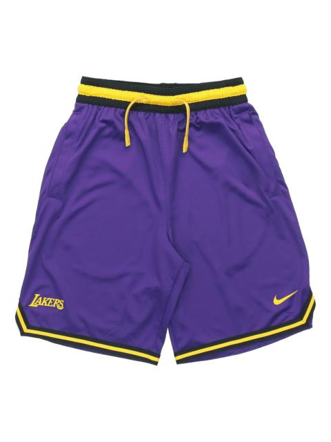 Nike Nike NBA Statement DNA Los Angeles Lakers Basketball Training Sports Shorts Purple AV3537-504