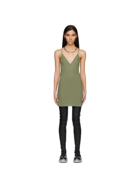 Green Slip Minidress