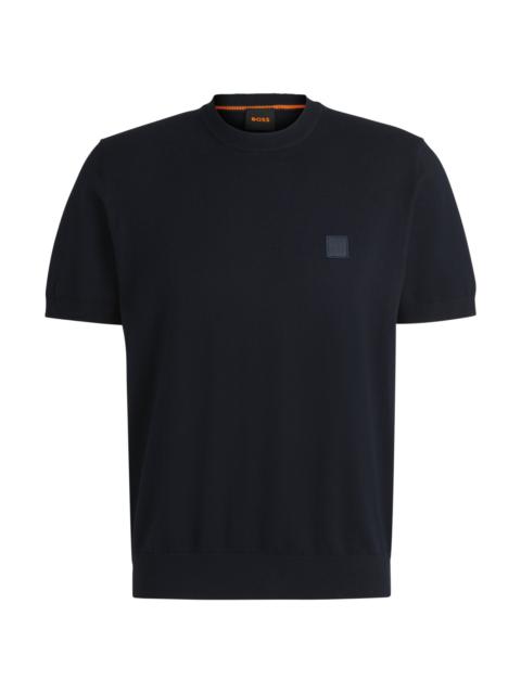 KNIT T-SHIRT IN COTTON AND CASHMERE