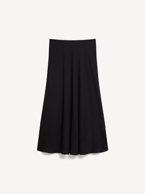 Theory Fluid Pull-On Skirt in Silk Georgette