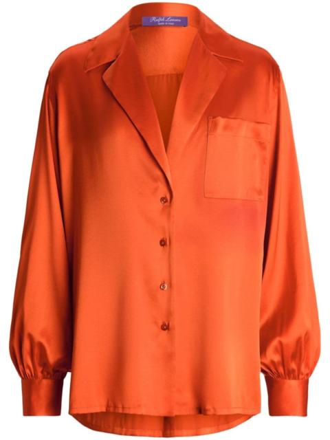 Ralph Lauren stretch-silk long-sleeve shirt
