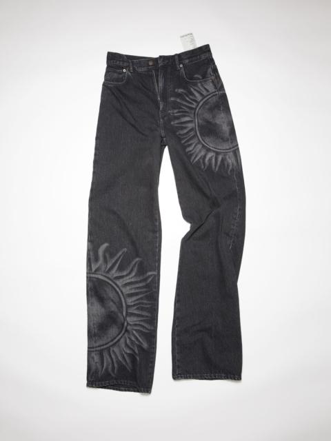 Acne Studios Loose bootcut jeans - Black/grey