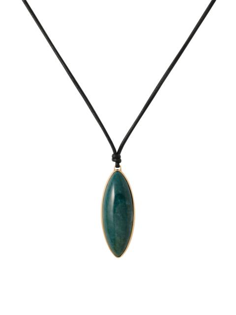 JENNIFER FISHER Green Agate Dagger Pendant Necklace