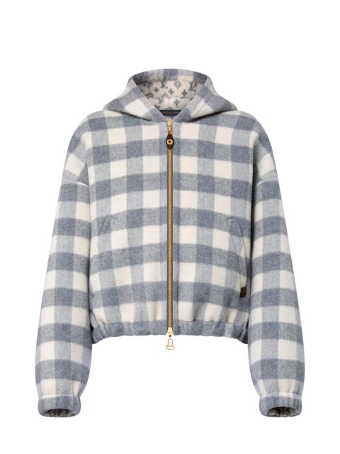 Louis Vuitton Double Face Check Zip-Up Jacket