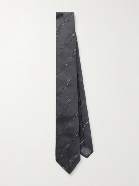 Brunello Cucinelli 8cm Silk and Cotton-Blend Tie