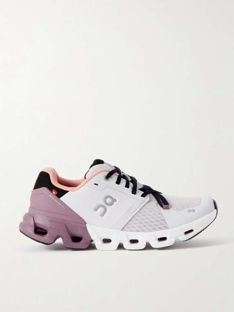 On Cloudflyer 4 rubber-trimmed color-block mesh sneakers