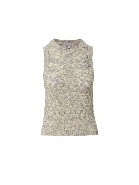 VERONICA BEARD JERREL CROPPED KNIT TANK TOP