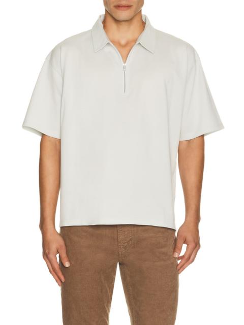 FRAME Half Zip Pique Polo