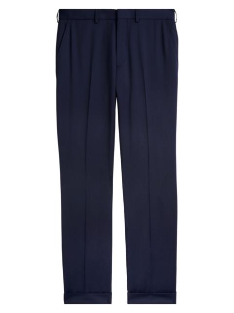 Ralph Lauren Men's Greg Flat-Front Wool Pants - Navy