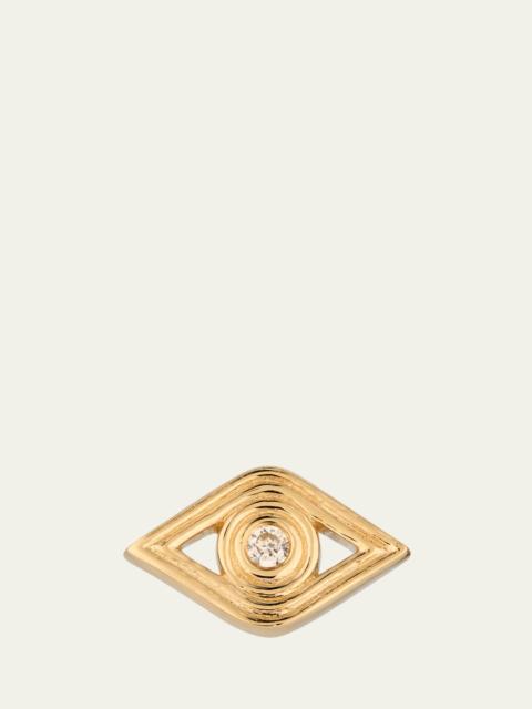 SYDNEY EVAN Fluted Evil Eye Stud Earring, Single