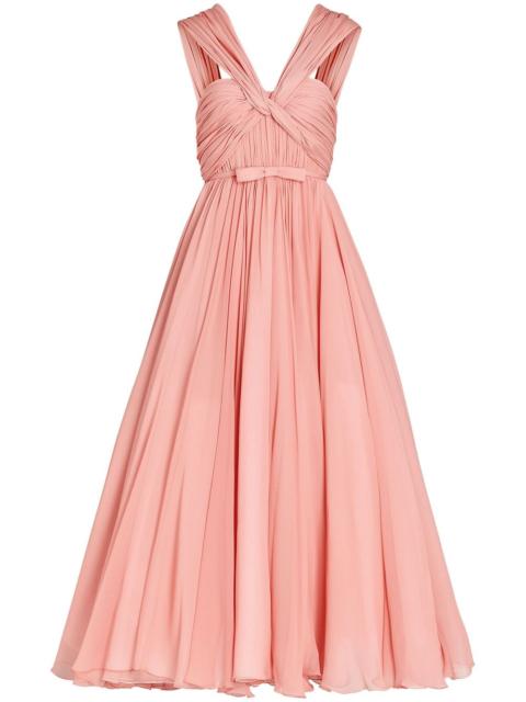 GIAMBATTISTA VALLI silk flared midi dress