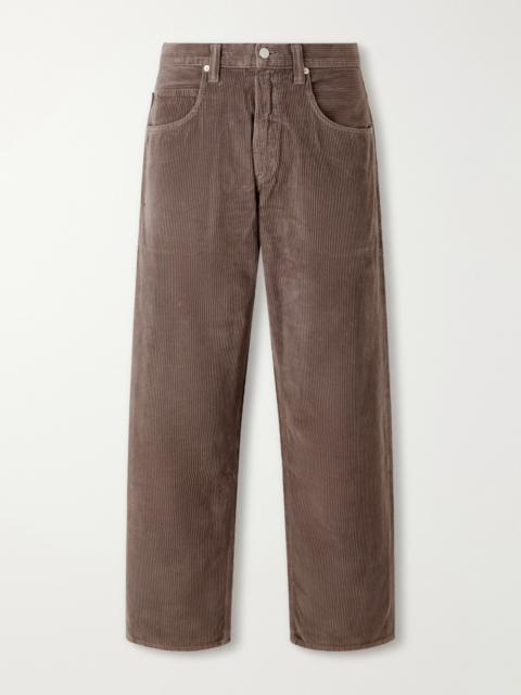 AGOLDE Fusion Straight-Leg Cotton-Corduroy Trousers