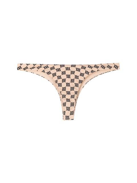 MISBHV monogram-pattern bikini bottoms