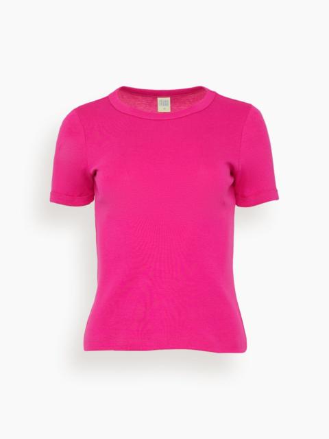 FLORE FLORE Car Tee in Fuchsia