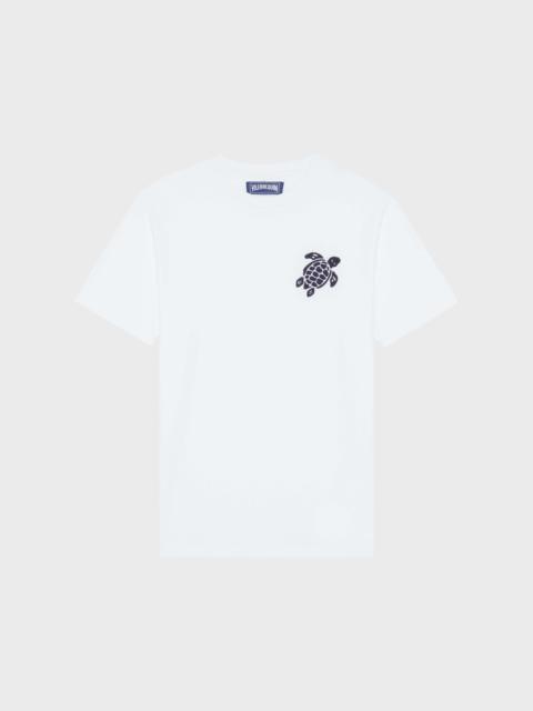 Vilebrequin Men Organic Cotton T-shirt Embroidered Turtle