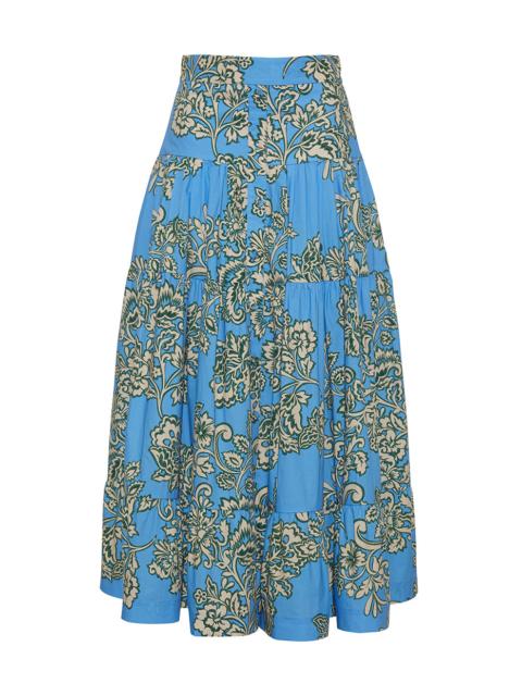 Cara Cara Margarita Skirt
A Fit and Flare Midi Skirt with Intricate Tiered Details