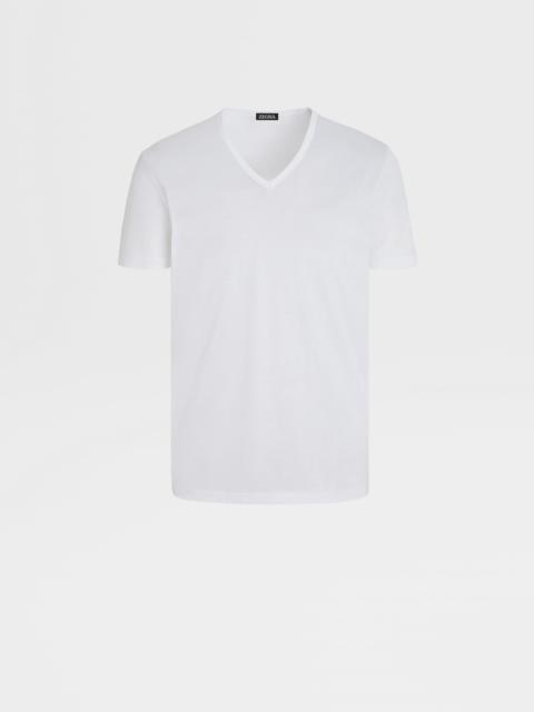 WHITE COTTON T-SHIRT