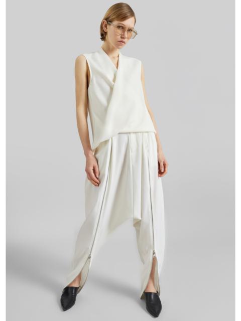 COPERNI Coperni Double Zipped Sarouel Pants - White