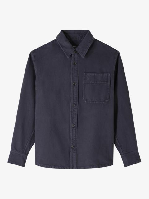 A.P.C. BASILE BRODÉE POITRINE OVERSHIRT