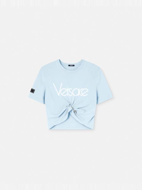 VERSACE 1978 Re-Edition Logo Crop T-Shirt