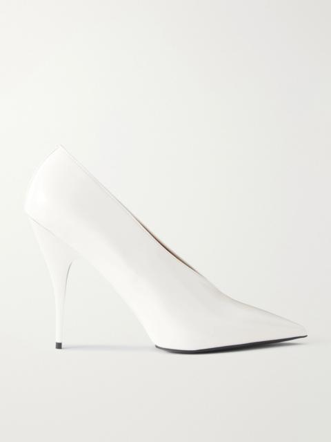 Stella McCartney Plateau satin pumps White