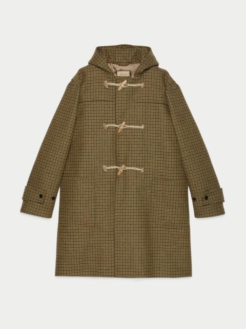 GUCCI Gucci HA HA HA houndstooth coat