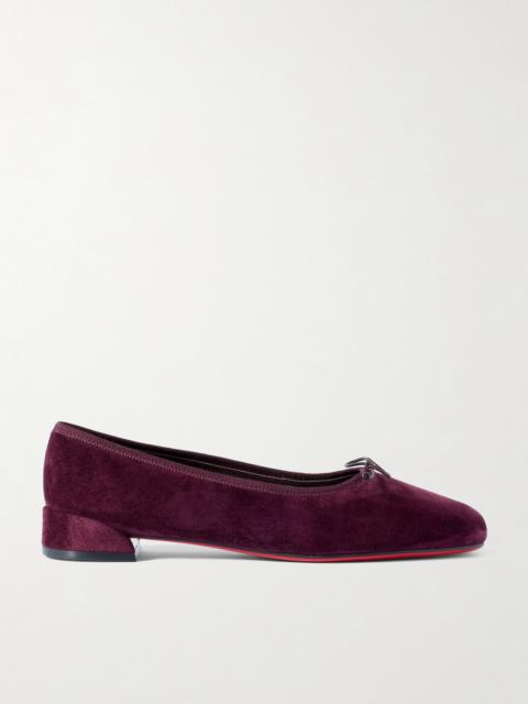 Christian Louboutin Sweetie Jane Suede Ballet Flats