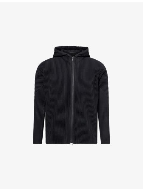 ISSEY MIYAKE June Zip-Up Pleated Knitted Hoody