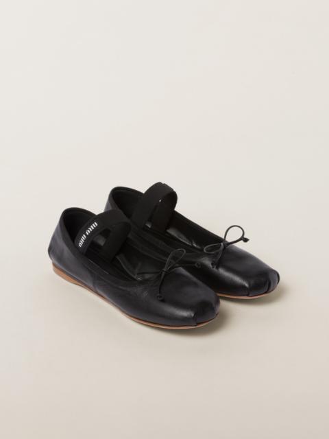 Miu Miu Leather ballerinas